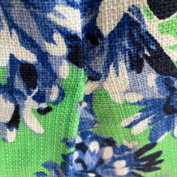 J Crew Womens The Pencil Skirt Green and blue Floral tweed knee length Size 0/6 - Picture 7 of 11